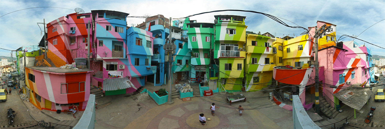 Favela Painting is a graffiti program initiated by artists Jeroen Koolhaas